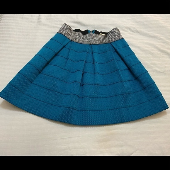 Francescas collection A-line shimmery waist line skirt size large - Picture 1 of 5